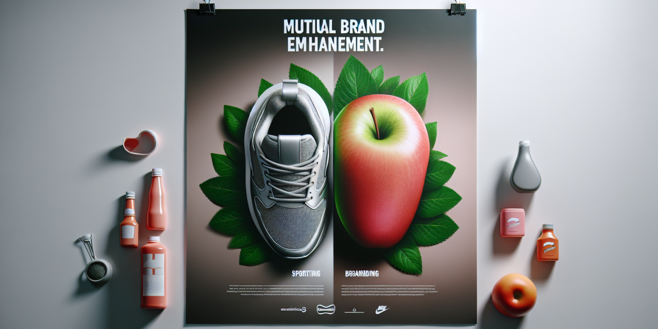 Co-branded advertisement showcasing mutual brand enhancement.