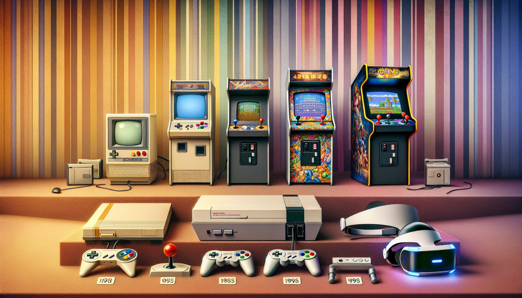 History and evolution of gaming hardware from past to present.