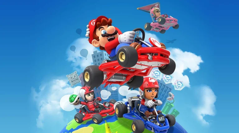mario the video game character in the video game mario kart tour