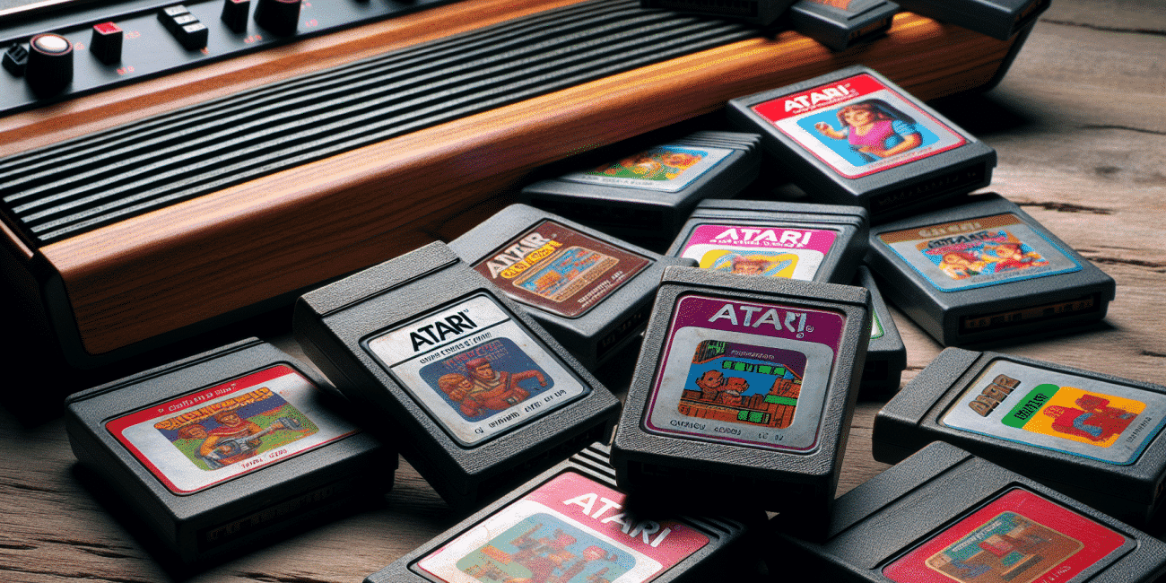 Close-up of Atari 2600+ console.