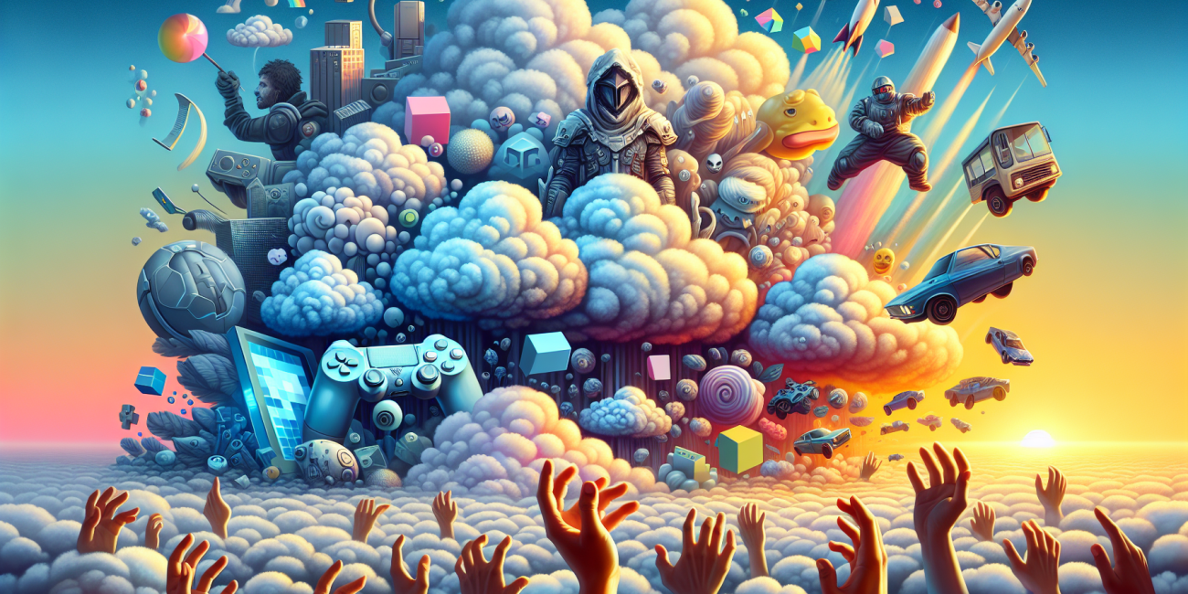 Clouds symbolizing cloud gaming's endless possibilities.