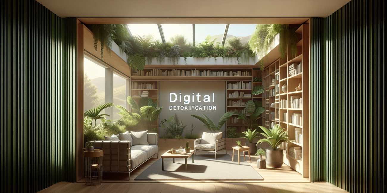 Serene space designed for gaming detox and promoting digital wellbeing.