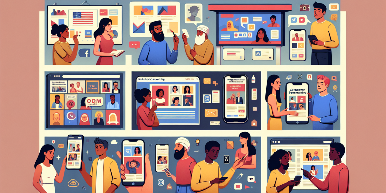 Coordinated ads across various platforms for multichannel campaigns.