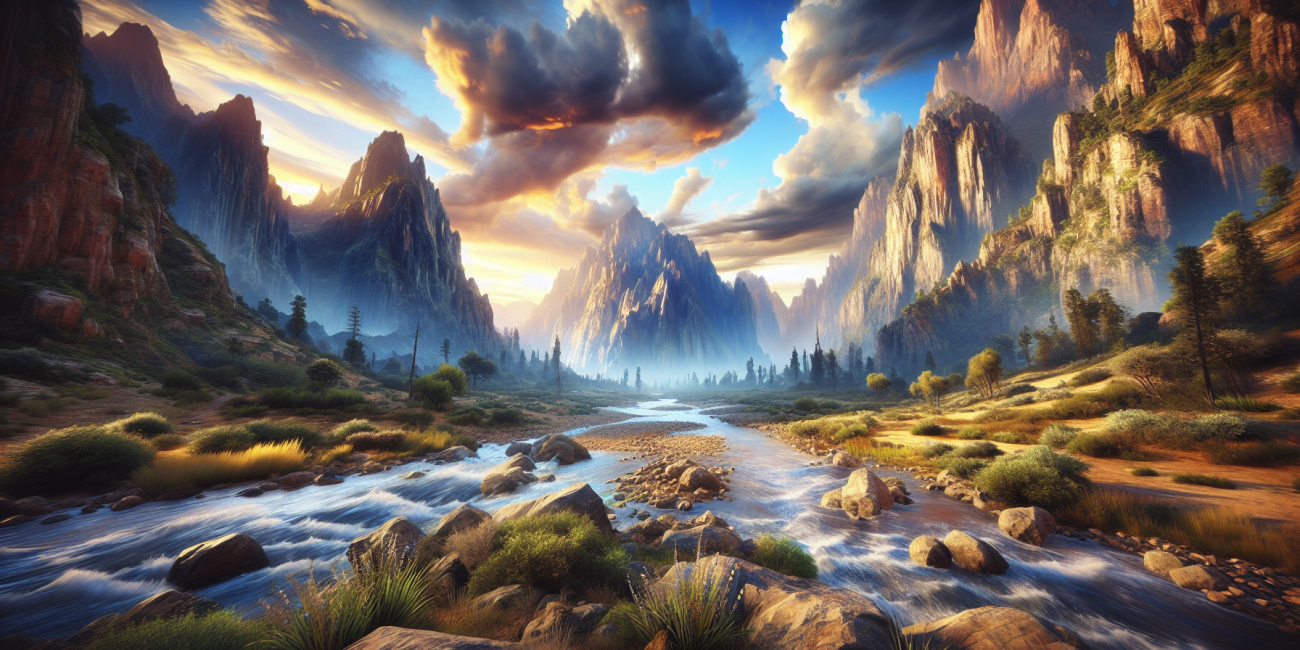 Breathtaking in-game vista showcasing cinematic artistry in video games.