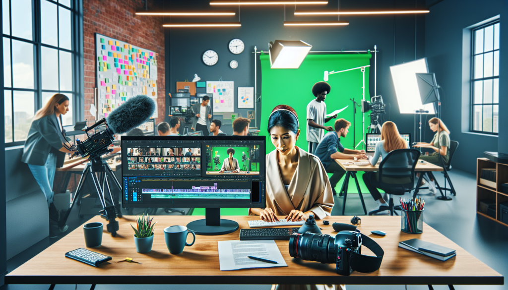 Setup for creating engaging video content for ad campaigns.
