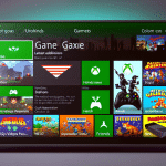 Xbox dashboard highlighting retro games.