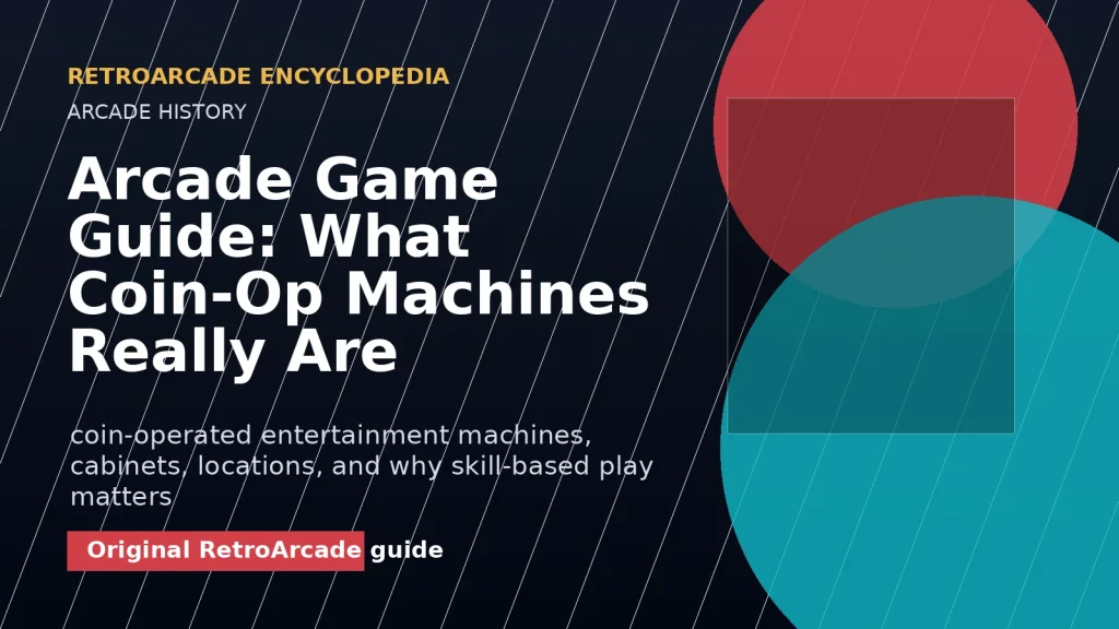 Arcade Game Guide: What Coin-Op Machines Really Are