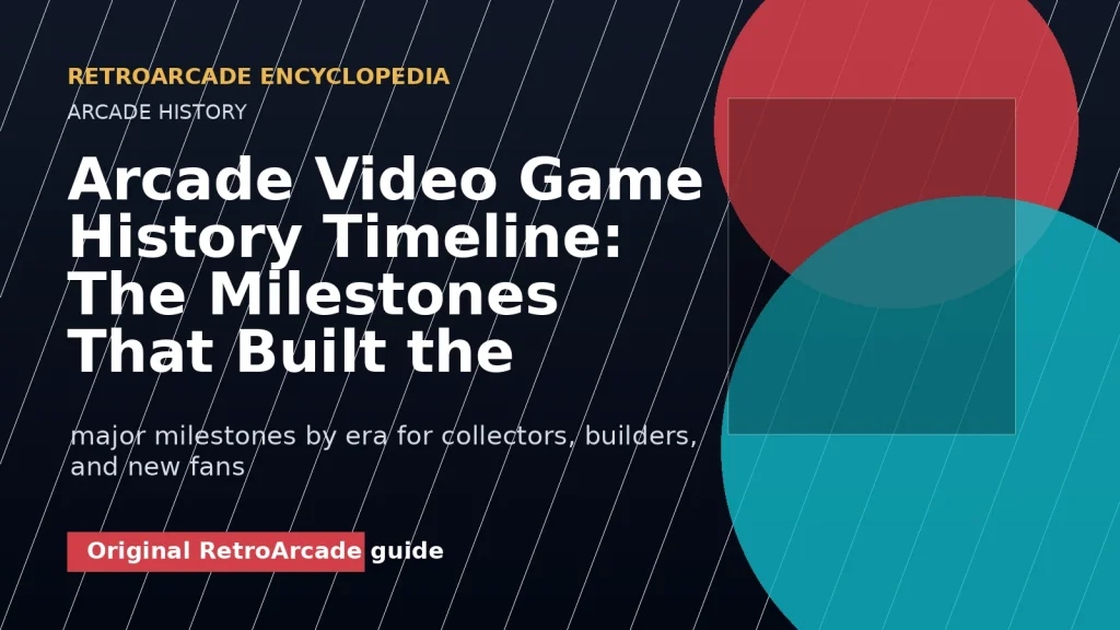 Arcade Video Game History Timeline: The Milestones That Built the Industry