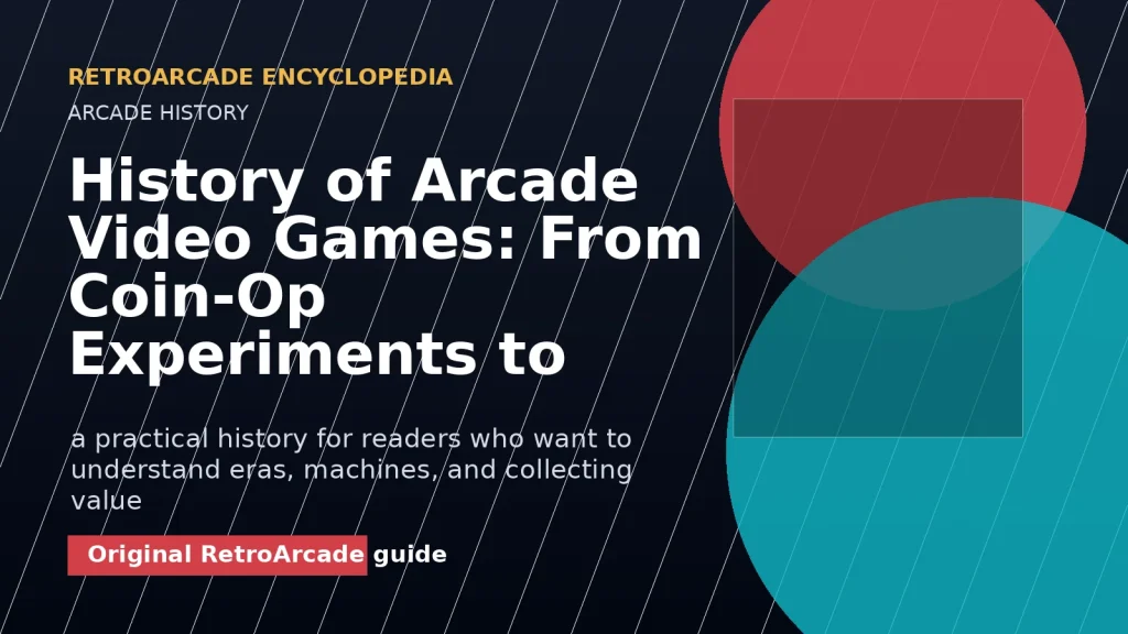 History of Arcade Video Games: From Coin-Op Experiments to Modern Barcades