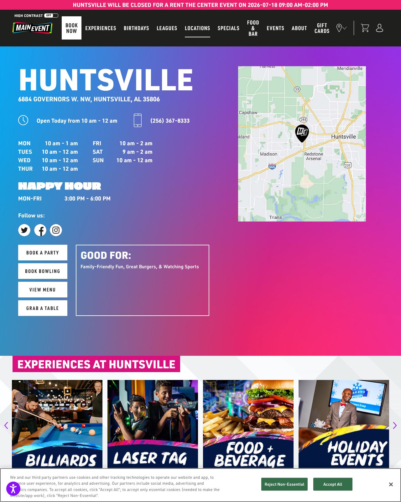 Pints & Pixels website (Huntsville, AL)